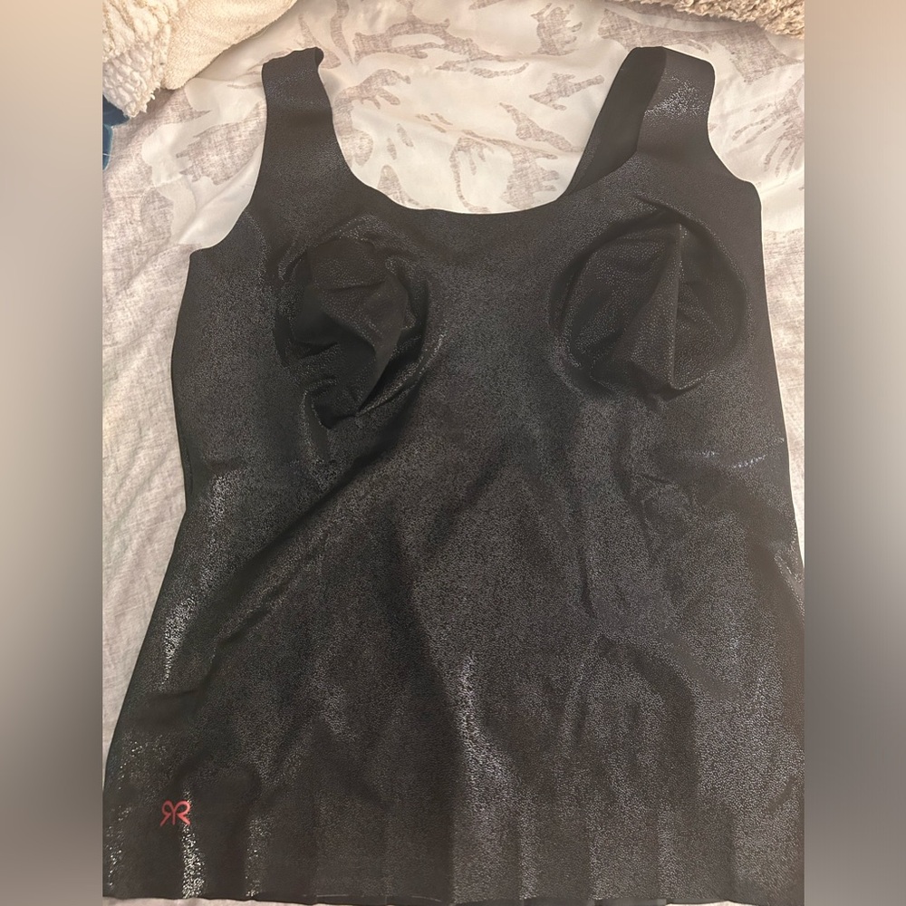Ruby Ribbon Sleek Shape Tank Cami  - Midnight Glitz – size 46